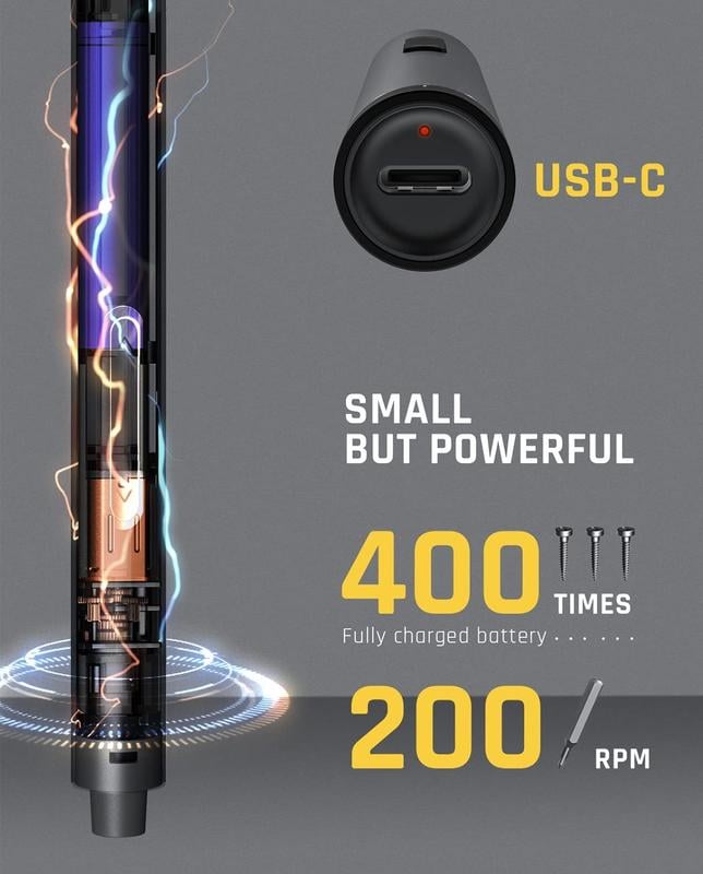 🔥 🛠️E1 MAX 3.7V Mini Electric Screwdriver 50-in-1